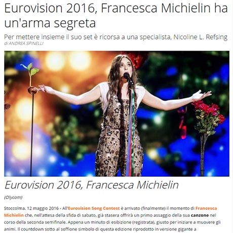 Eurovision 2016 - Quotidiano: Francesca Michielin has a secret weapon