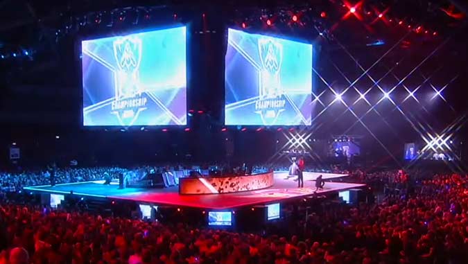 League of Legends Worlds 2015. Brussels Semi Finals. Production Design: Nicoline Refsing, Rockart Design