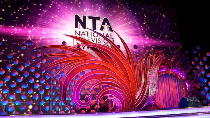 National Television Awards 2010. O2 Arena, London. Production Design: Nicoline Refsing, Rockart Design.