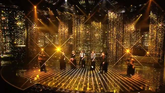 One Direction Performance on X-Factor Australia 2012. Set Design: Nicoline Refsing.