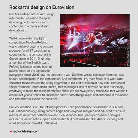 Lighting & Sound International: Rockart's design on Eurovision